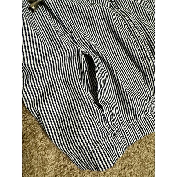 LAL Live A Little size Large Cotton blend, striped top with drawstring Jacket - Picture 4 of 6